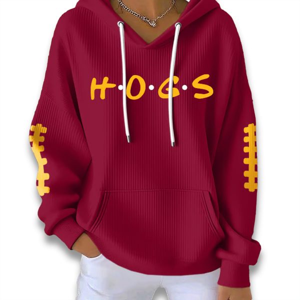 Washington Redskins The Hogs 2025 Waffle Hoodie