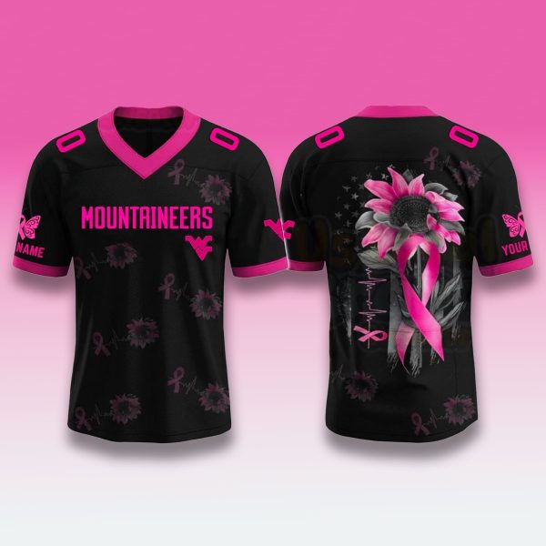 West Virginia Mountaineers Breast Cancer Month 2025 Jersey