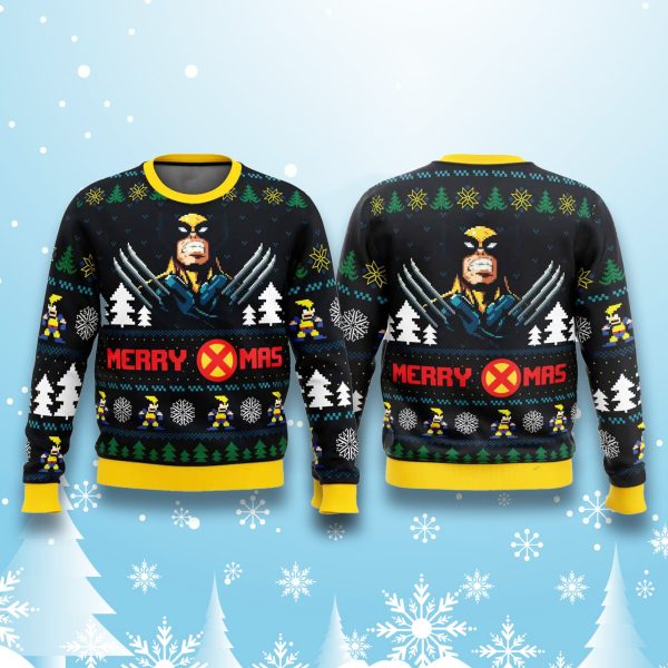 Wolverine Marvel Merry X mas Ugly Sweater 2
