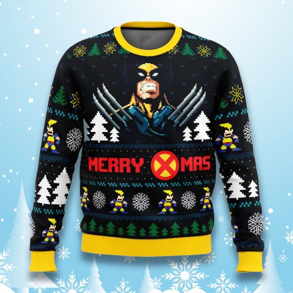 Wolverine Marvel Merry X mas Ugly Sweater