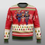 Wonder Woman Batman Superman Christmas Ugly Sweater