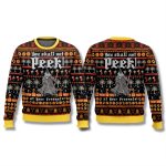 You Shall Not Peek At Your Presents Lord of the Ring Ugly Sweater