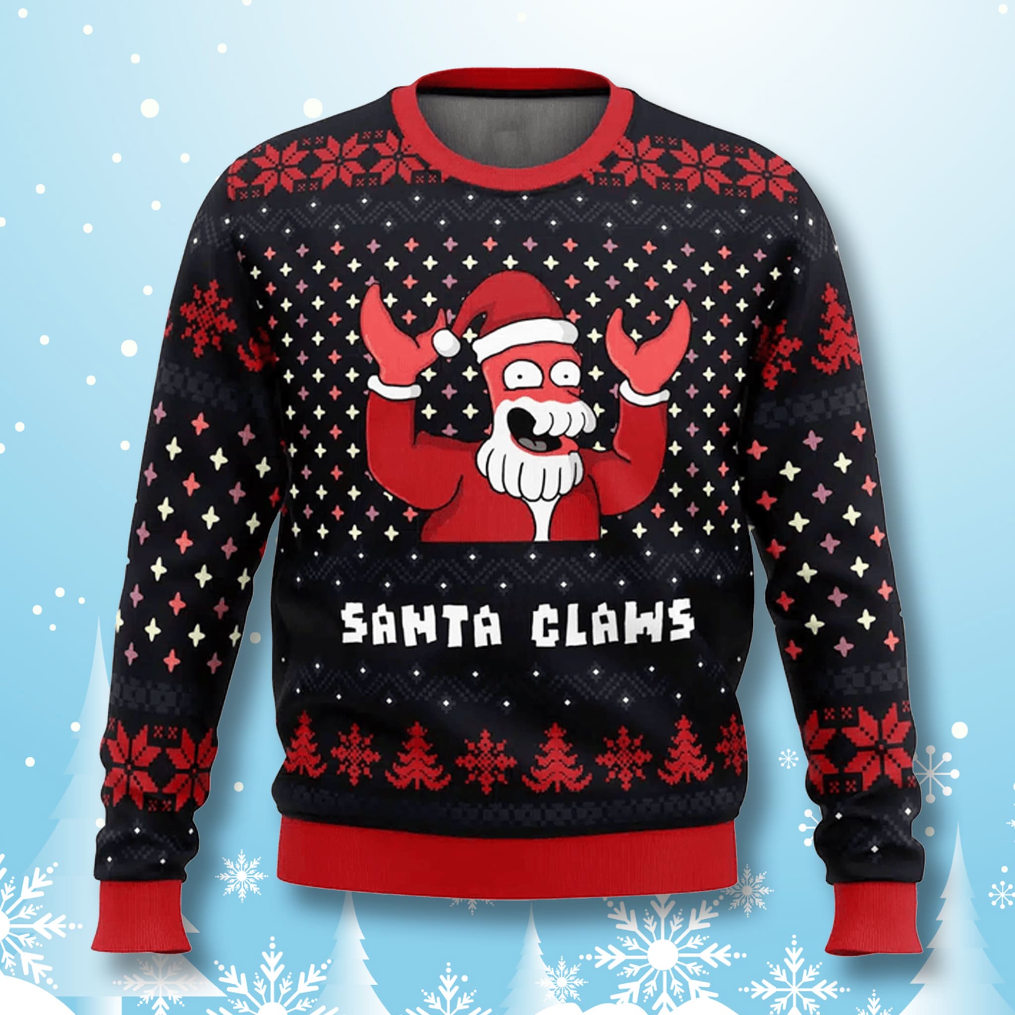 Zoidberg Santa Claws Ugly Christmas Sweater Zoidberg Santa Claws Ugly Christmas Sweater
