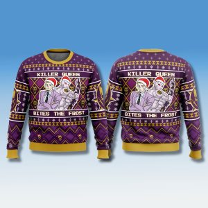 Jojos Bizarre Adventure Killer Queen Bites The Frost Ugly Sweater 1