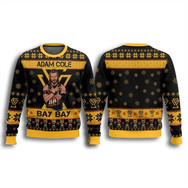 Adam Cole Bay Bay Christmas Ugly Sweater 3