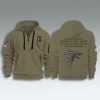 Atlanta Falcons Salute To Service Quarter Zip Hoodie 2025