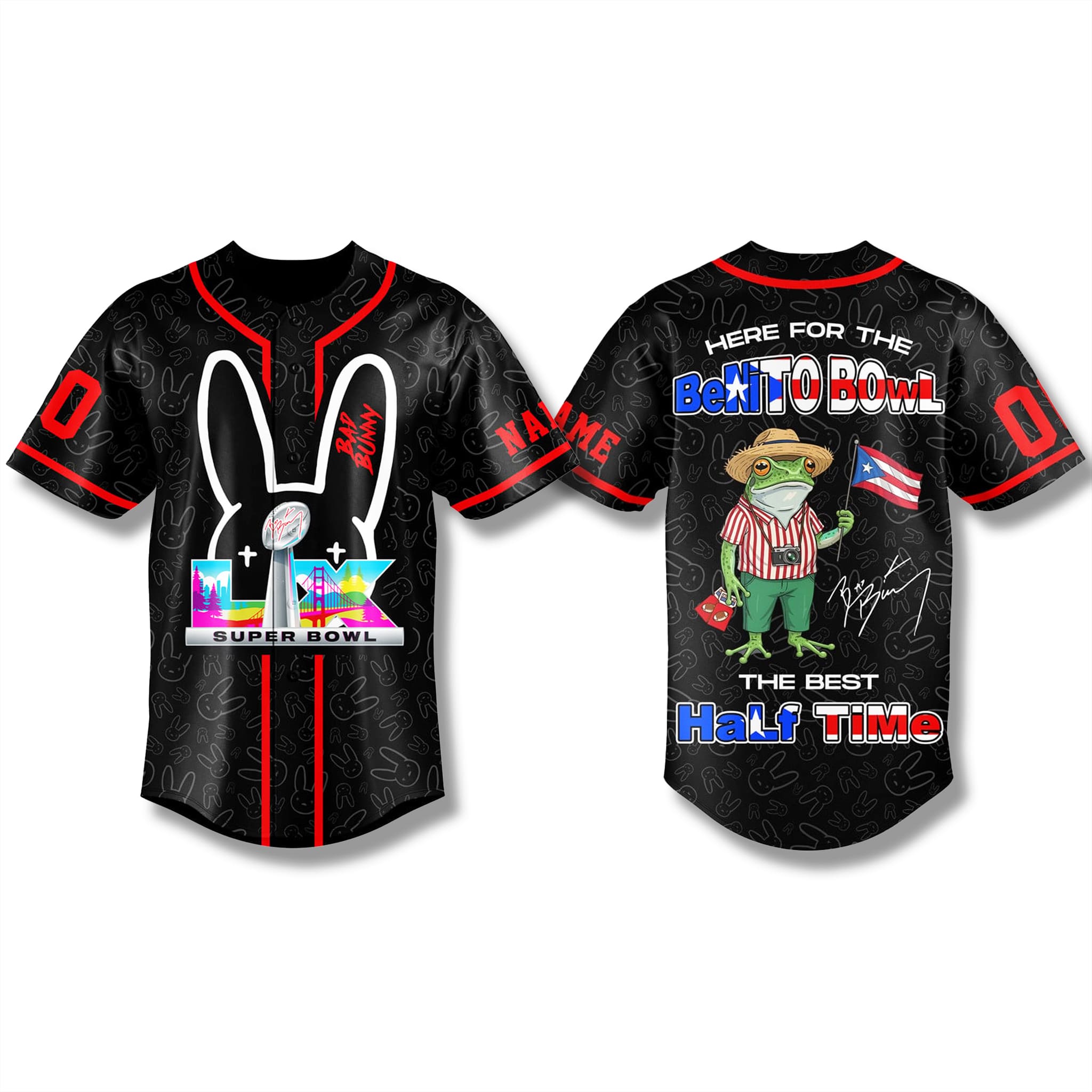 Bad Bunny Benito Bowl 2026 Half Time Jersey 1 Bad Bunny Benito Bowl 2026 Half Time Jersey 1