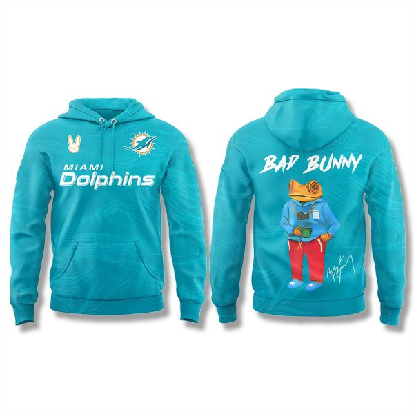 Bad Bunny Dolphins Hoodie 2025 1