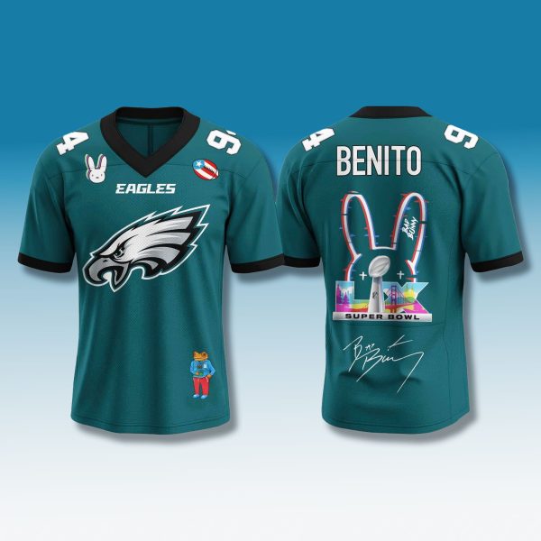 Bad Bunny Eagles Football Jersey 2026 1