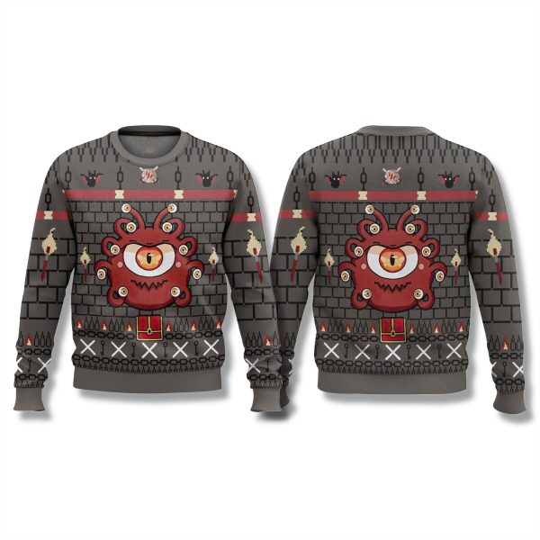 Beholder Monster Dungeons and Dragons Ugly Christmas Sweater 2