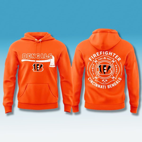 Bengals Firefighter Appreciation Month Hoodie 2025 1