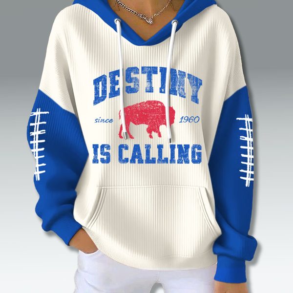 Bills Destiny Is Calling 1960 Waffle Hoodie 1