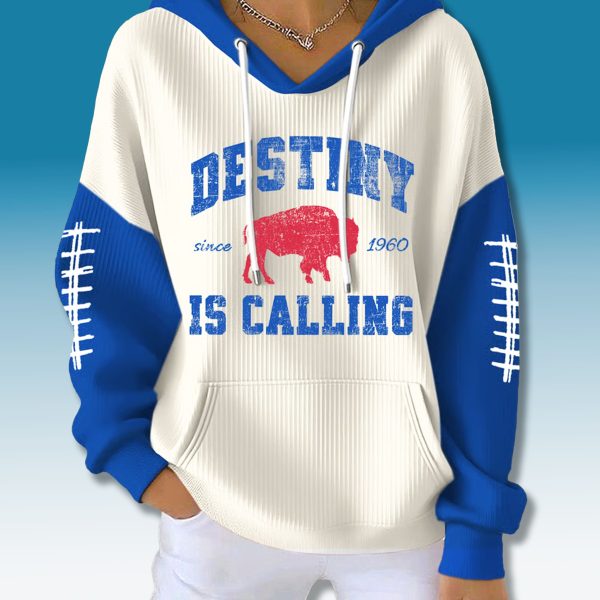 Bills Destiny Is Calling 1960 Waffle Hoodie