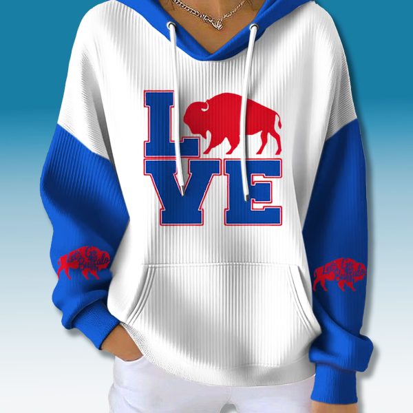 Bills LOVE Lets Go Buffalo Waffle Hoodie 1