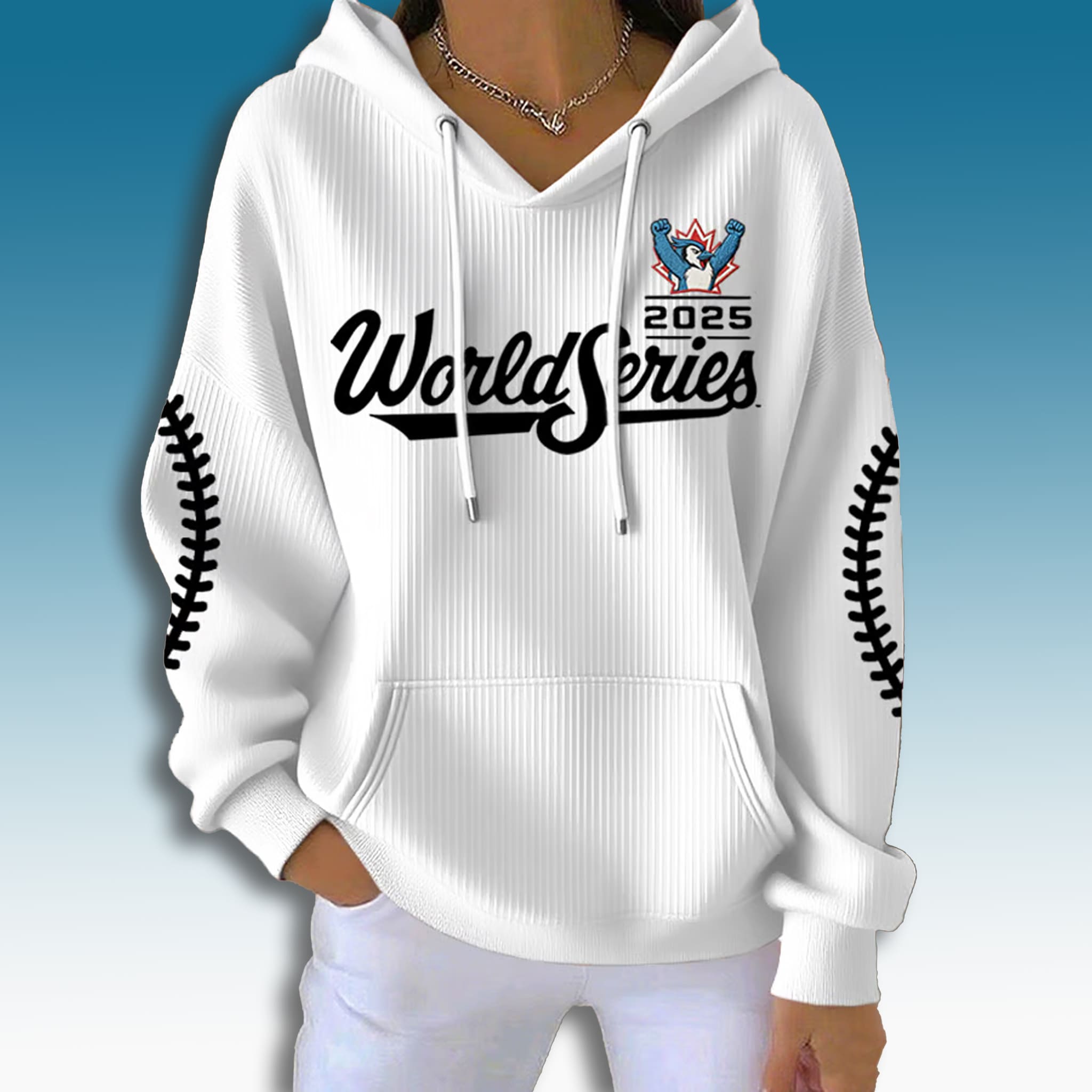 Blue Jays World Series Waffle Hoodie 2025 3 Blue Jays World Series Waffle Hoodie 2025