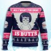 Bobs Burgers All I Want For Xmas Is Butts Ugly Sweater 1