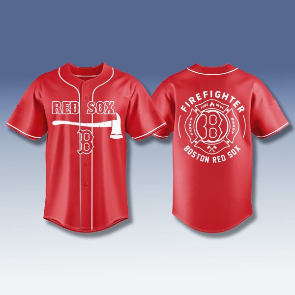 Boston Red Sox Firefighter Appreciation 2025 Jersey 1