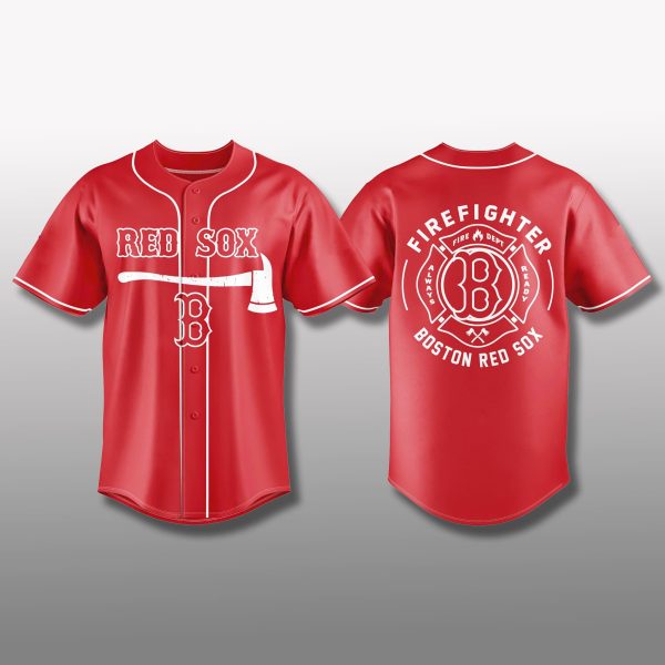 Boston Red Sox Firefighter Appreciation 2025 Jersey