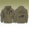 Buffalo Bills Salute To Service Quarter Zip Hoodie 2025