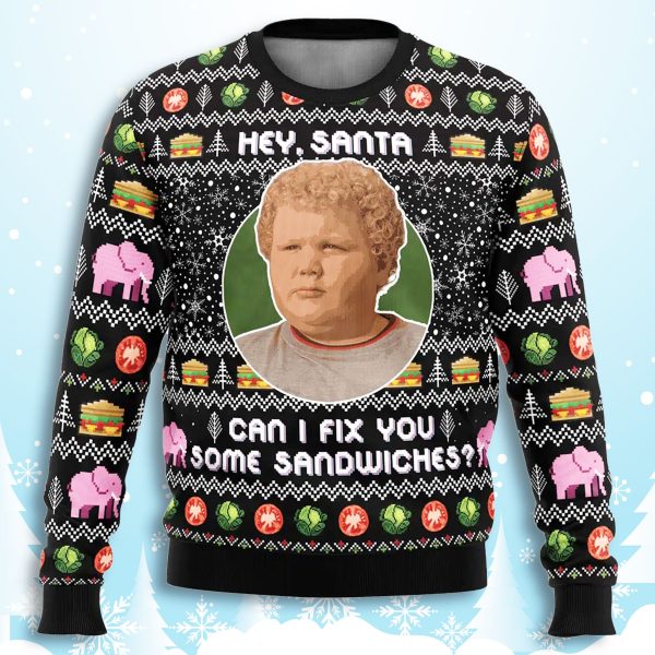 Can I Fix You Some Sandwiches Bad Santa Ugly Christmas Sweater