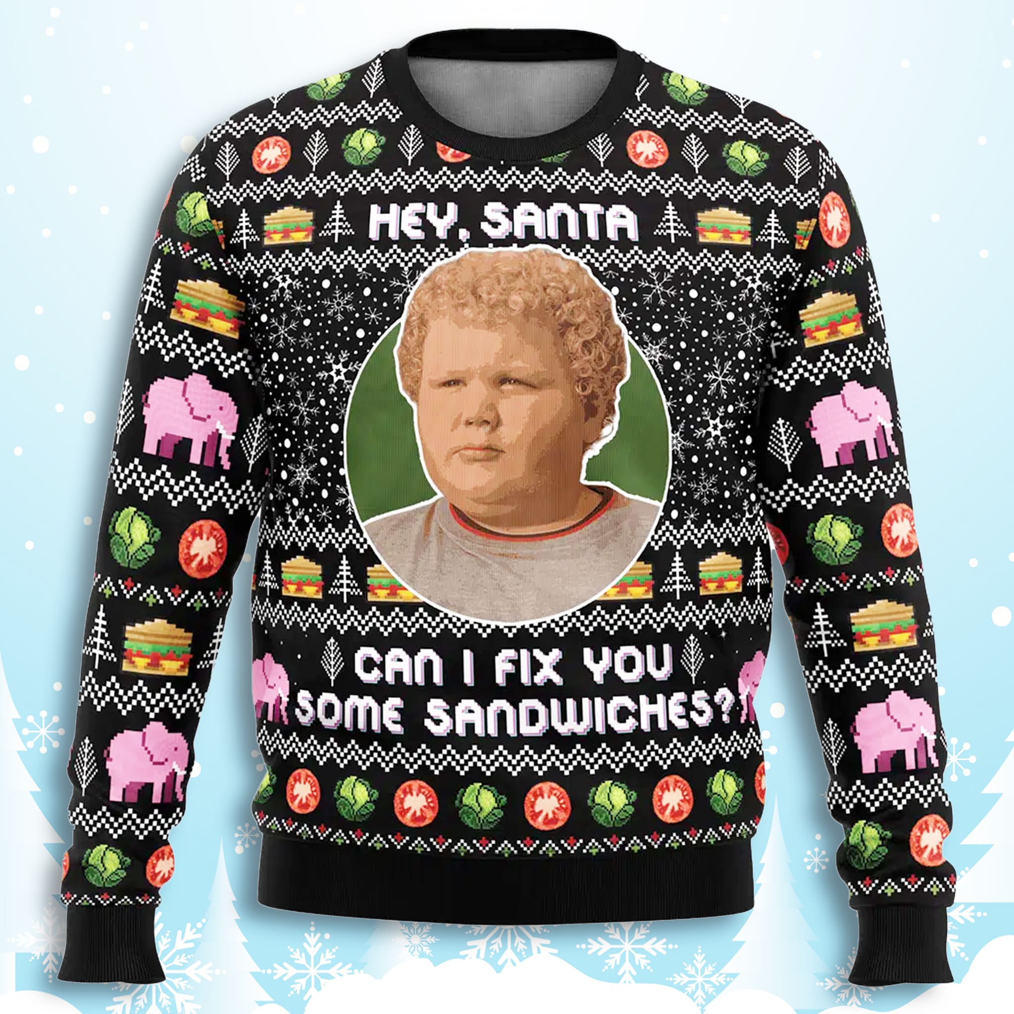 Can I Fix You Some Sandwiches Bad Santa Ugly Christmas Sweater Can I Fix You Some Sandwiches Bad Santa Ugly Christmas Sweater