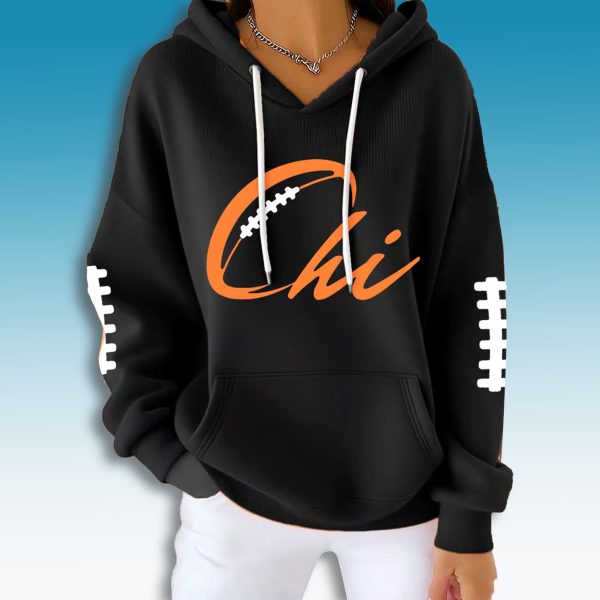 Chicago Bears CHI Waffle Hoodie