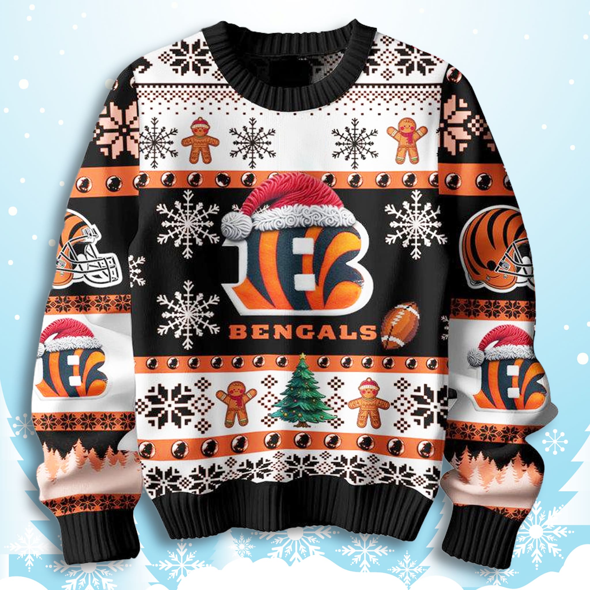 Bengals They Not Like Us Ugly Sweater 3 Cincinnati Bengals They Not Like Us Ugly Sweater