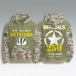 Bengals US Army Veteran 250th Birthday Hoodie