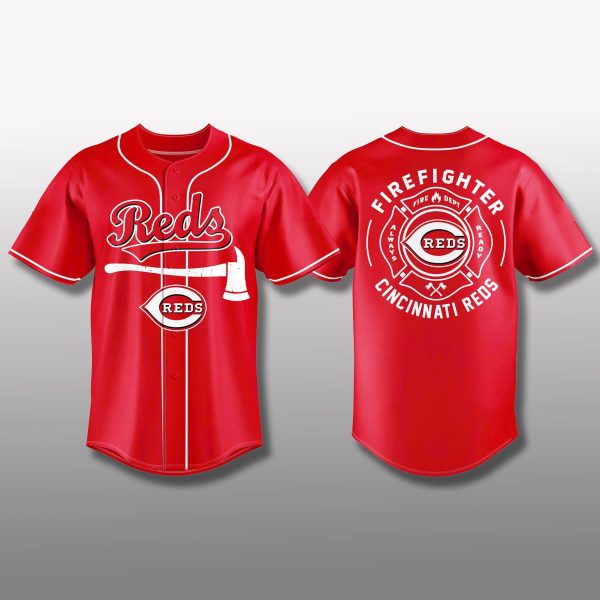 Cincinnati Reds Firefighter Appreciation 2025 Jersey 1