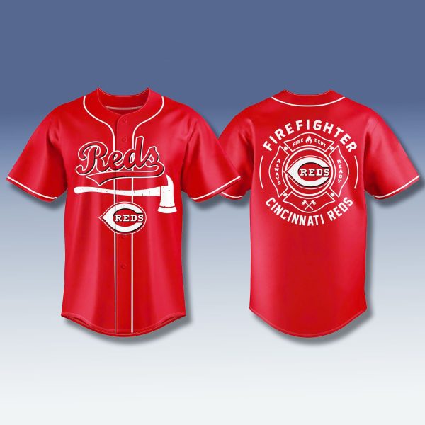 Cincinnati Reds Firefighter Appreciation 2025 Jersey