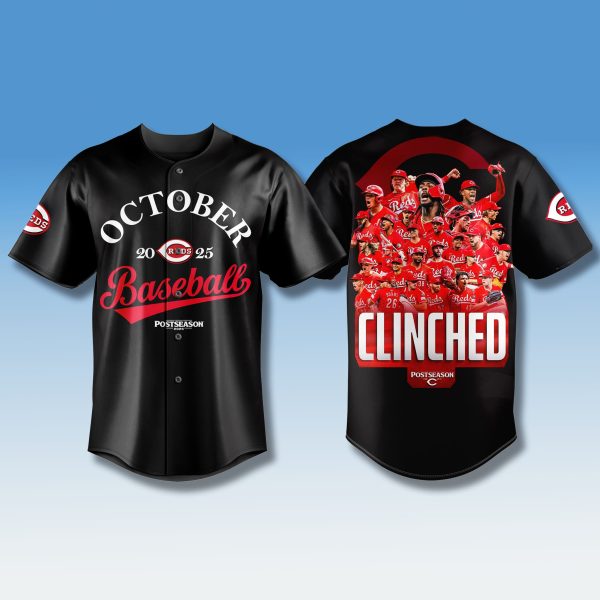 Cincinnati Reds October 2025 Postseason Clinched Jersey 1