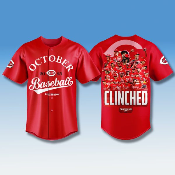 Cincinnati Reds October 2025 Postseason Clinched Jersey
