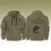 Cleveland Browns Salute To Service Quarter Zip Hoodie 2025 2
