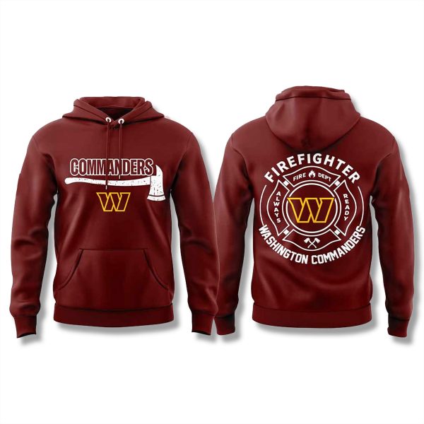 Commanders Firefighter Appreciation Month 2025 Hoodie