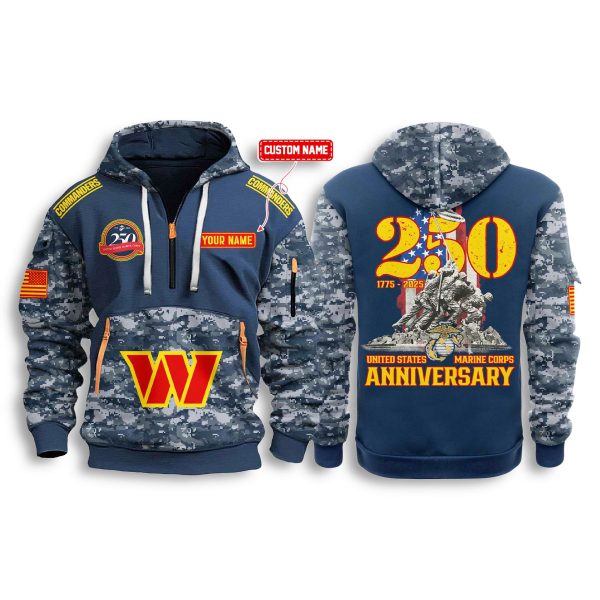 Commanders US Marine Corps 250th Anniversary Zip Hoodie 1