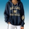 Cowboys Dallas Fooball Vintage Waffle Hoodie
