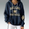 Cowboys Dallas Fooball Vintage Waffle Hoodie 2