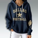 Dallas Football Vintage Waffle Hoodie
