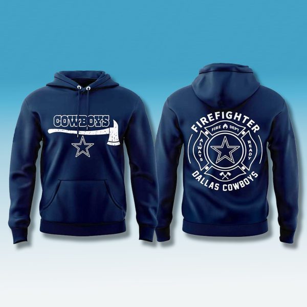 Cowboys Firefighter Appreciation Month 2025 Hoodie