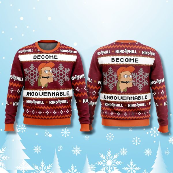 Dale Gribble King of The Hill Become Ungovernable Ugly Sweater 1