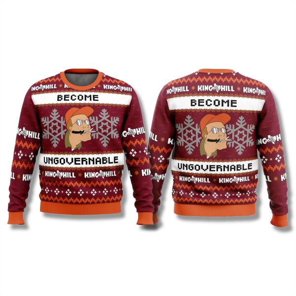 Dale Gribble King of The Hill Become Ungovernable Ugly Sweater 2