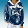 Dallas Cowboys Rising Star Waffle Hoodie 2