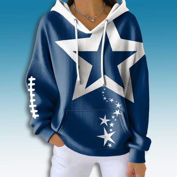 Dallas Cowboys Rising Star Waffle Hoodie 2