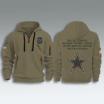 Cowboys Salute To Service Quarter Zip Hoodie 2025