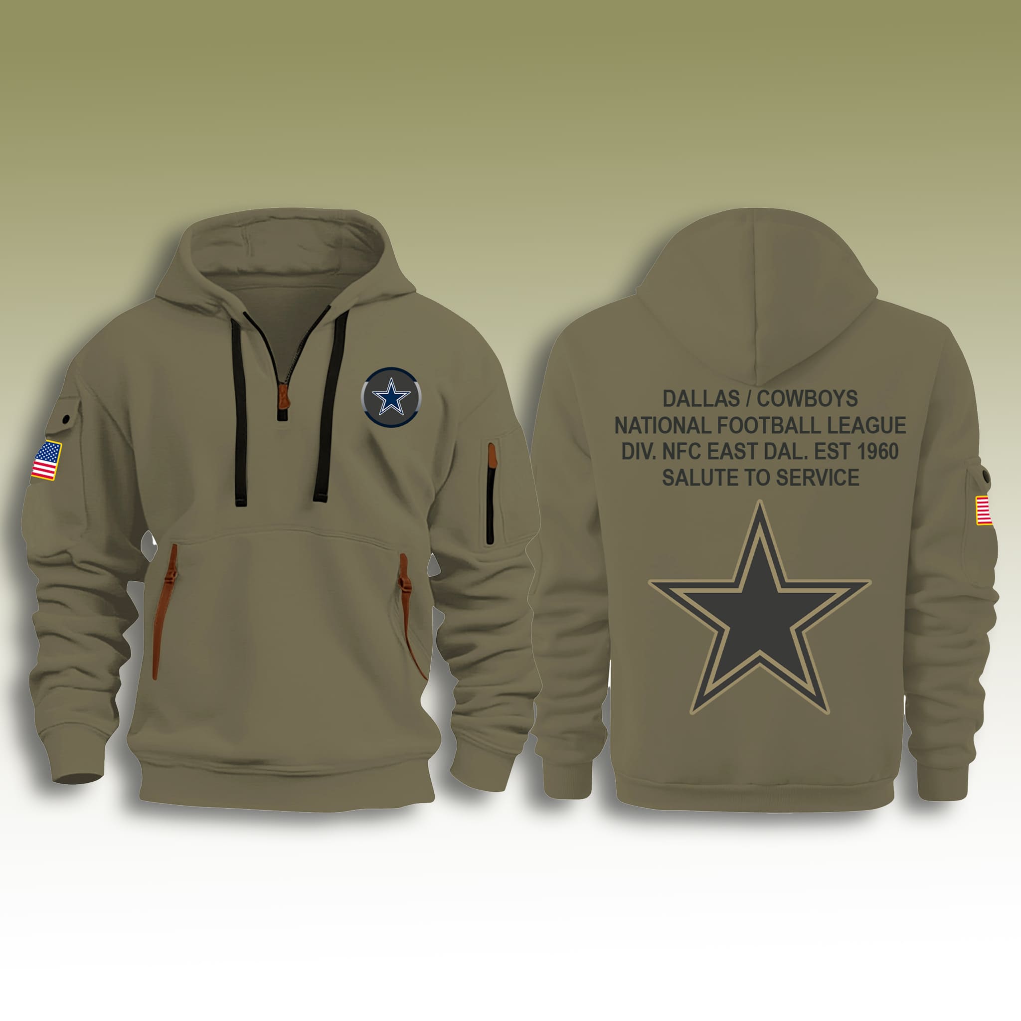 Dallas Cowboys Salute To Service Quarter Zip Hoodie 2025 Dallas Cowboys Salute To Service Quarter Zip Hoodie 2025
