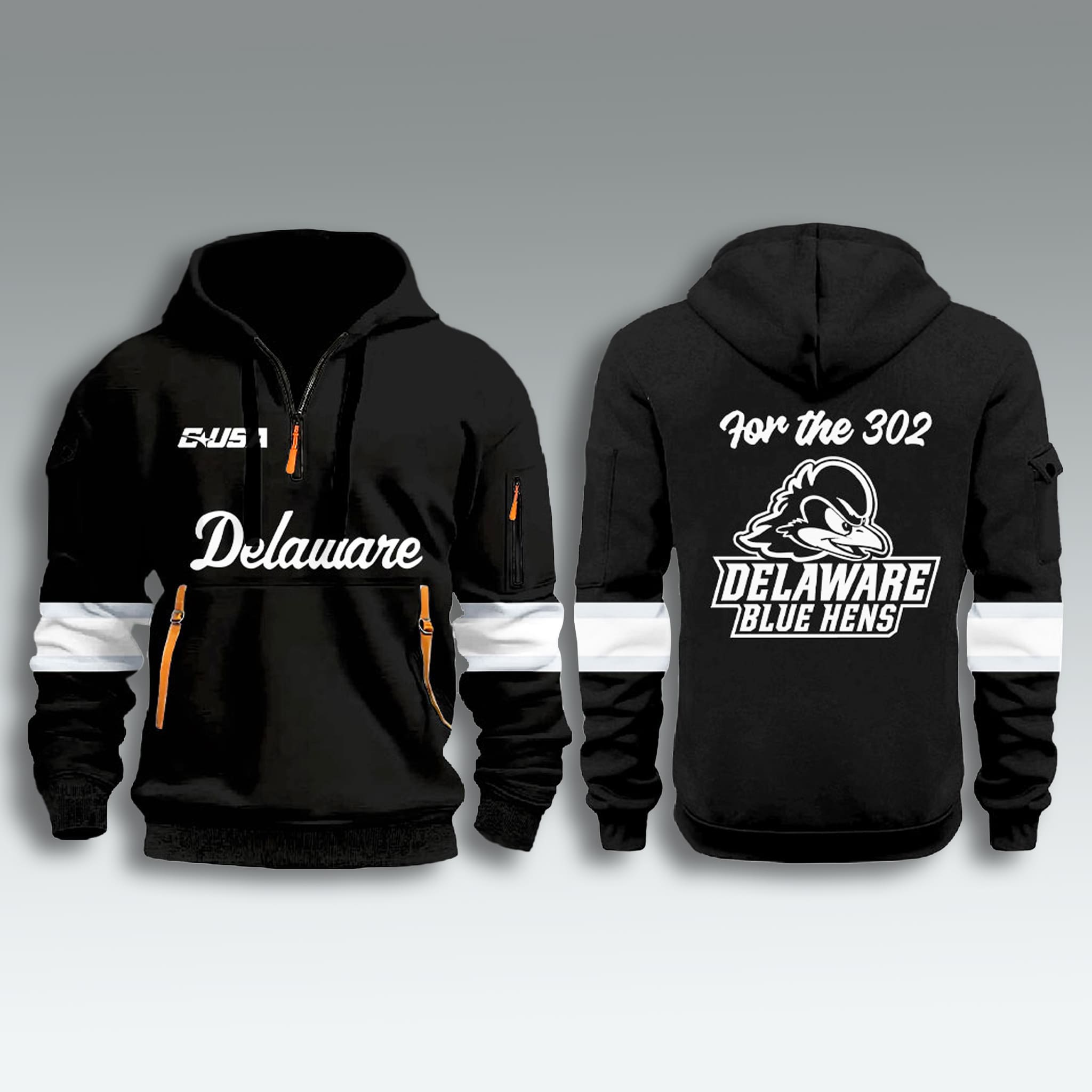 Delaware Football Midnight Collection Zip Hoodie 2025 1 Delaware Football Midnight Collection Zip Hoodie 2025 2