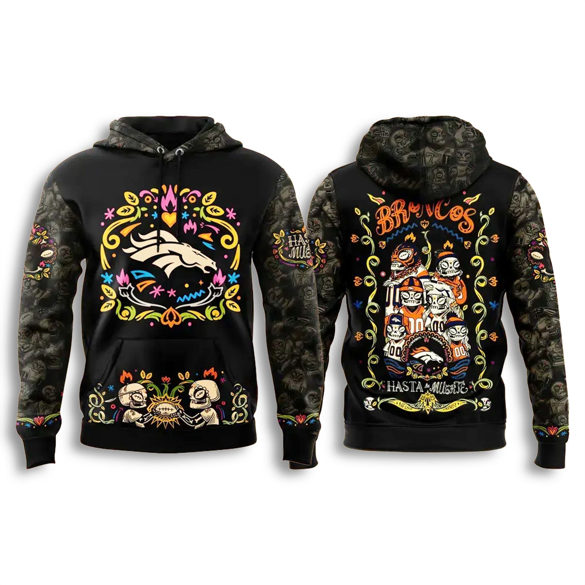Broncos Hasta La Muerte 2025 Hoodie 1 Denver Broncos Hasta La Muerte 2025 Hoodie 2