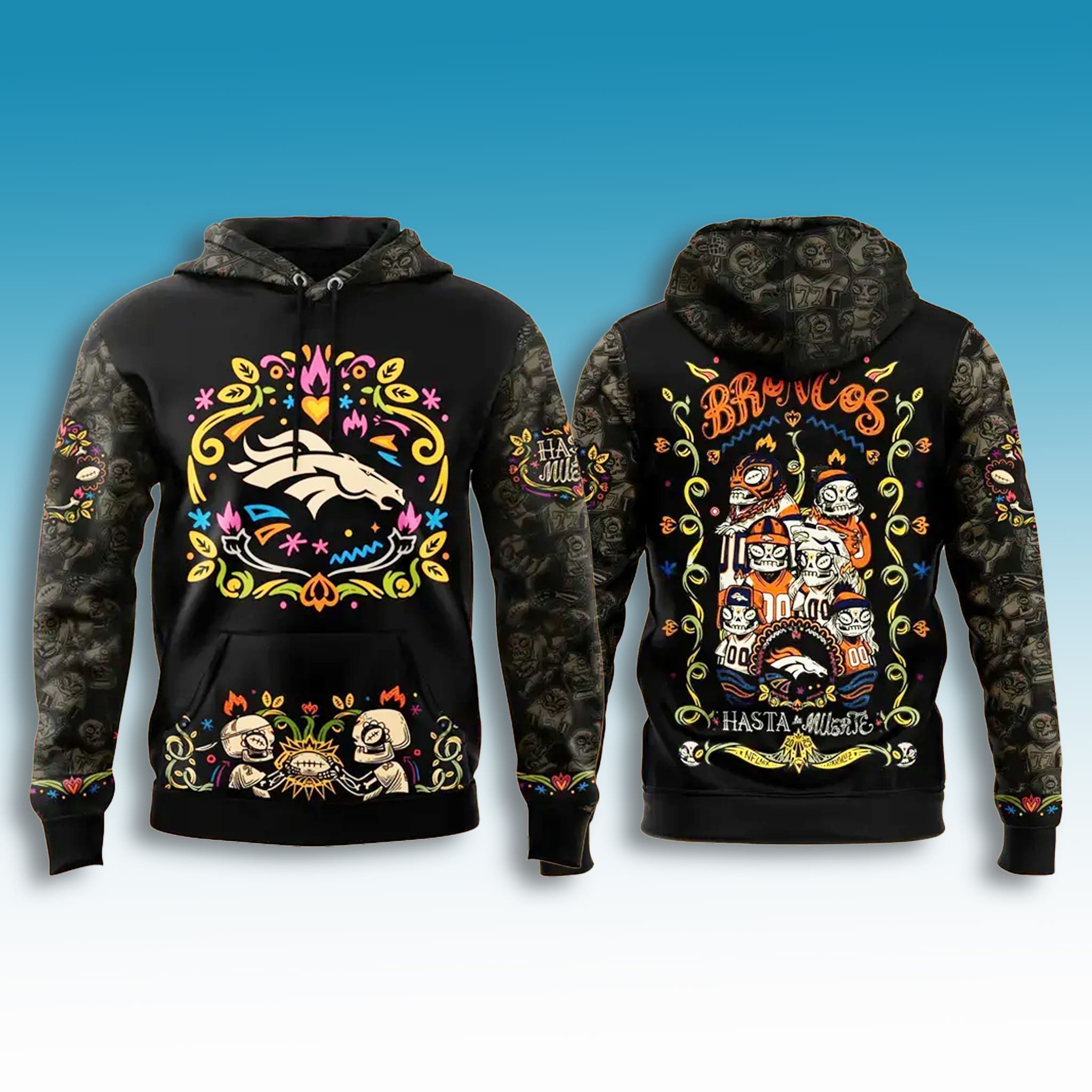 Denver Broncos Hasta La Muerte 2025 Hoodie Denver Broncos Hasta La Muerte 2025 Hoodie