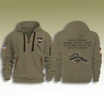 Broncos Salute To Service Quarter Zip Hoodie 2025