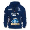 Dodgers 2025 NL Champions Zip Hoodie